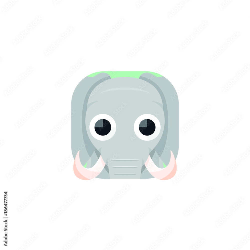 Cute Elephant App Icons Logo Vector Isolated Cute Elephant App Icons Logo Vector Isolated