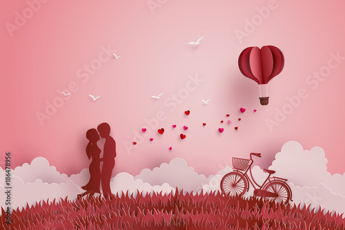 Illustration of Love and Valentine day