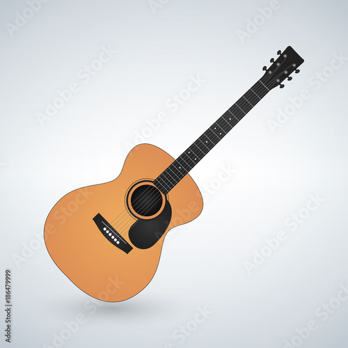 Acoustic guitars isolated o...