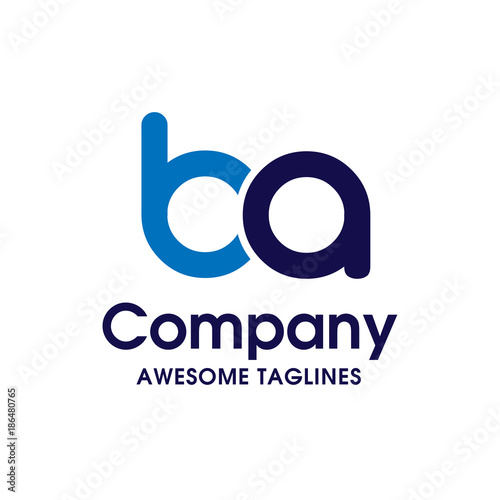 creative Letter BA logo design elements. simple letter BA letter logo,Business corporate letter BA logo design vector. 