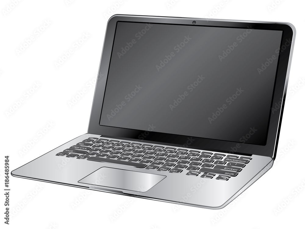 Black Laptop Illustration Black Laptop Illustration