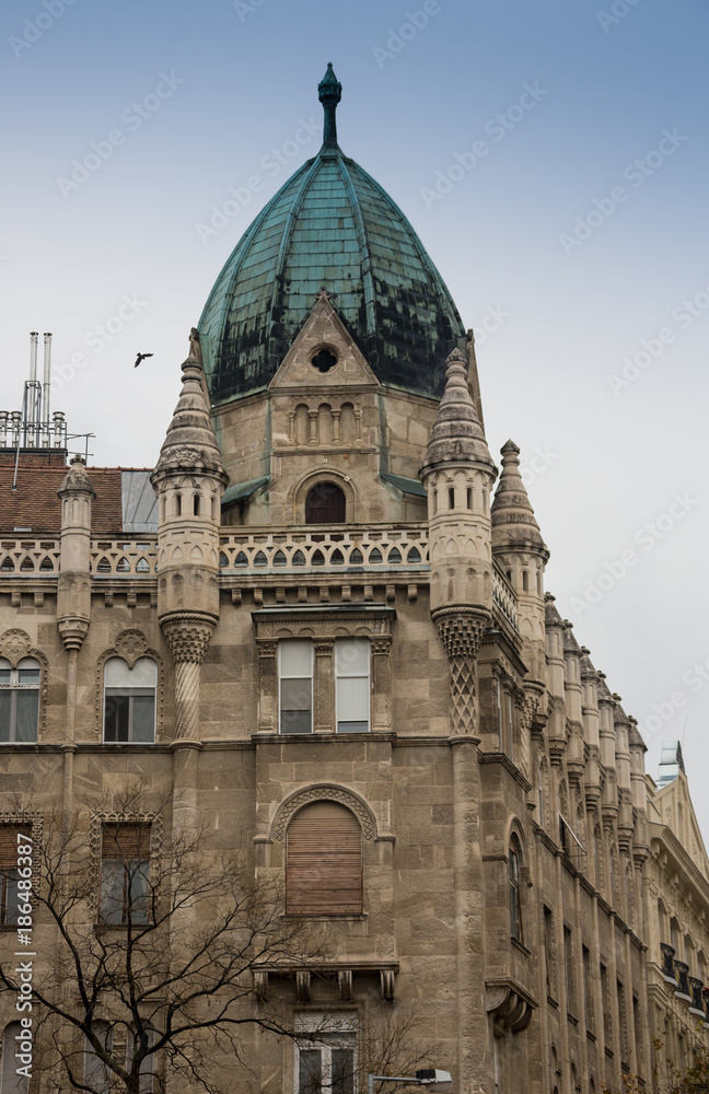 front view of building Budapest, Hungary