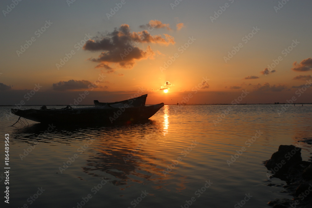 Sunset at Jaffna Beach, Sri Lanka