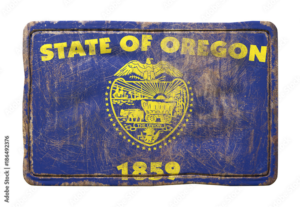 Old Oregon State flag Old Oregon State flag