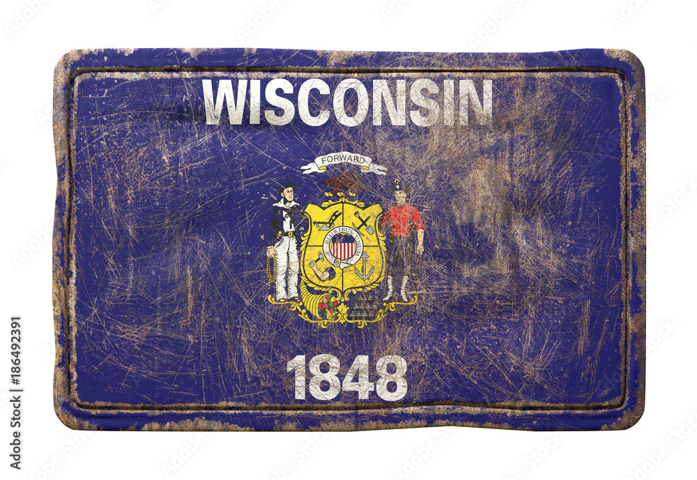 Old Wisconsin State flag Old Wisconsin State flag