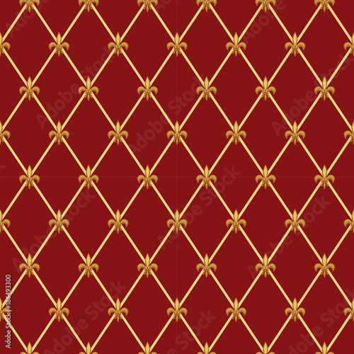 Cute seamless Fleur de Lis pattern