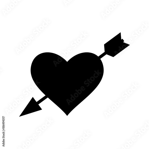 Arrow in the heart, shade picture