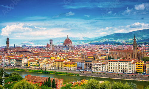 Wallpaper Mural Panorama of Florence and Saint Mary of the Flower in Florence Torontodigital.ca