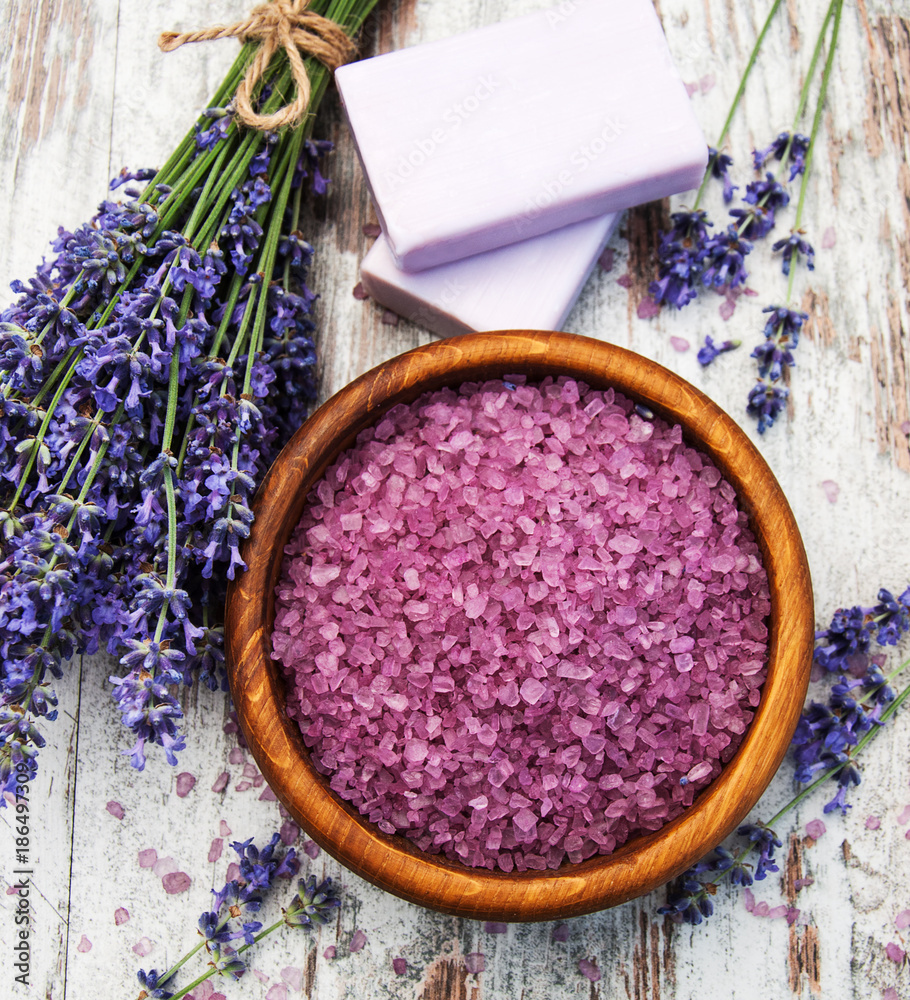 Fototapeta Lavender produktów spa