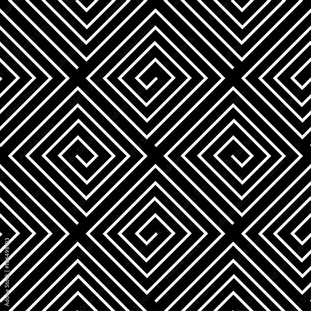 Black and white geometric seamless pattern Black and white geometric seamless pattern