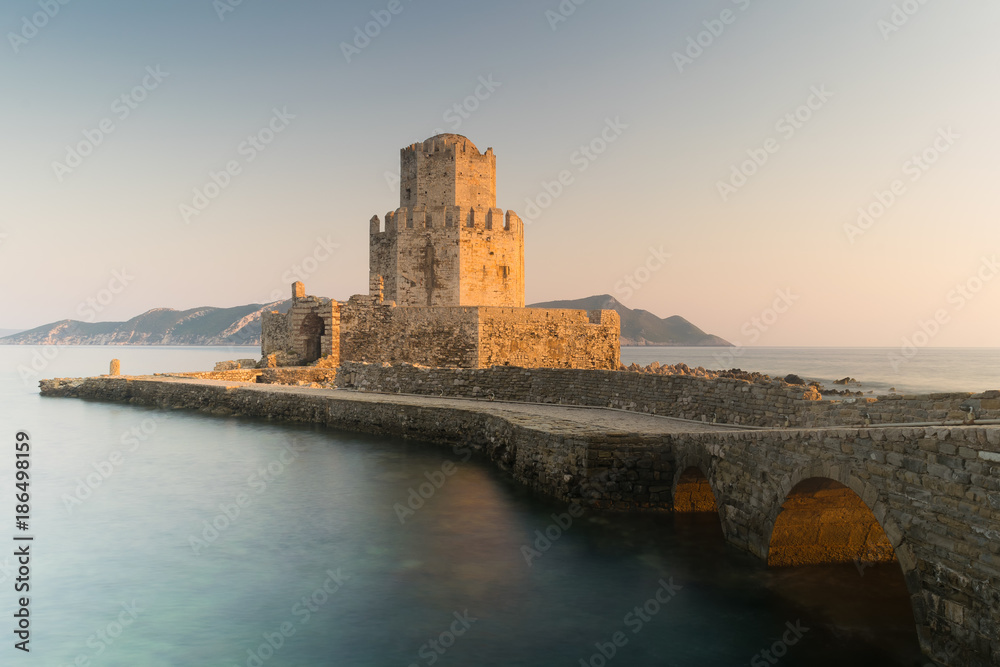 Methoni fortress in Greece, Peloponnese. 