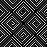 Black and white geometric seamless pattern