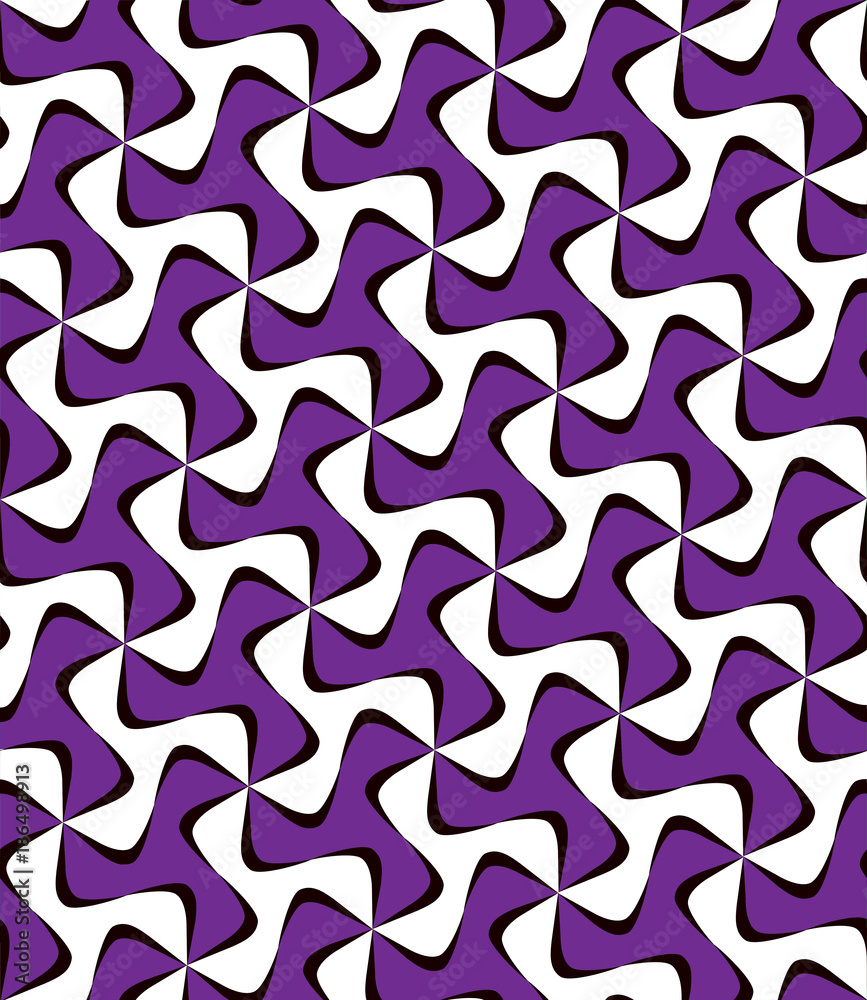 Repeating monochrome twisted stripe pattern Repeating monochrome twisted stripe pattern