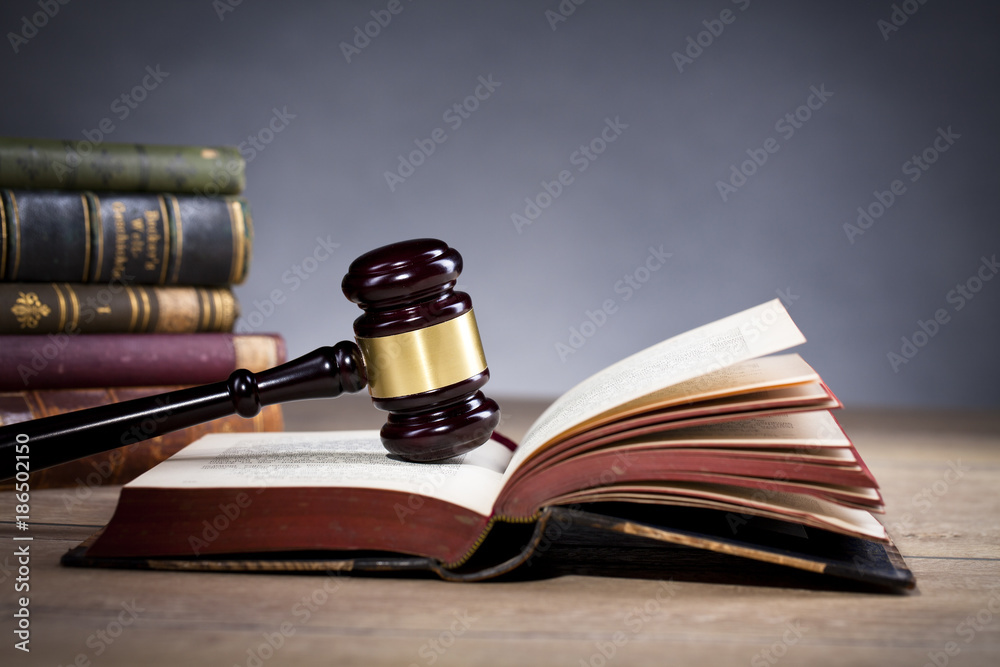 Law and justice concept. Judge`s gavel.
