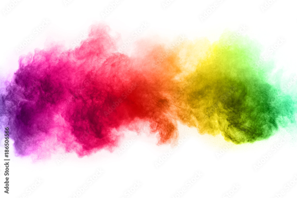 abstract powder splatted background. Colorful powder explosion on white background. Colored cloud. Colorful dust explode. Paint Holi. abstract powder splatted background. Colorful powder explosion on white background. Colored cloud. Colorful dust explode. Paint Holi.