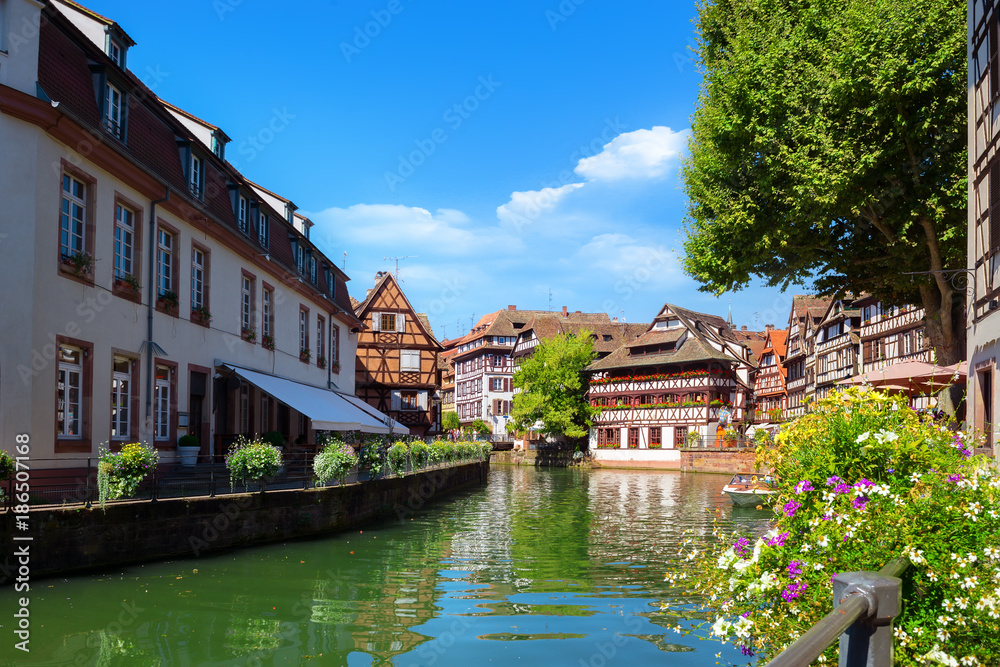 Strasbourg houses on river