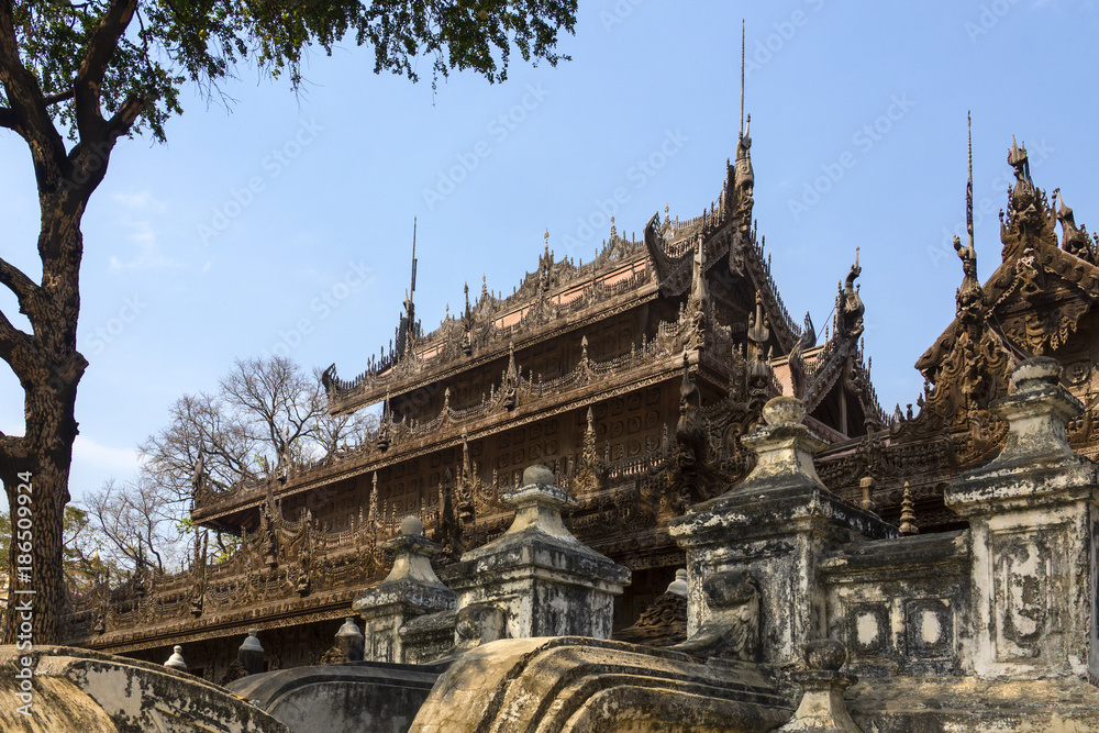 Shwe Nandew Monastery - Amarapura- Myanmar