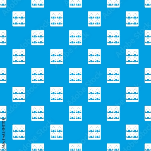 Sushi pattern seamless blue