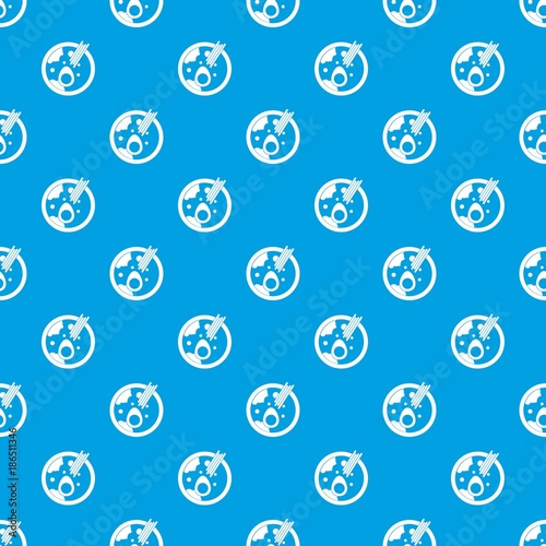 Miso soup pattern seamless blue