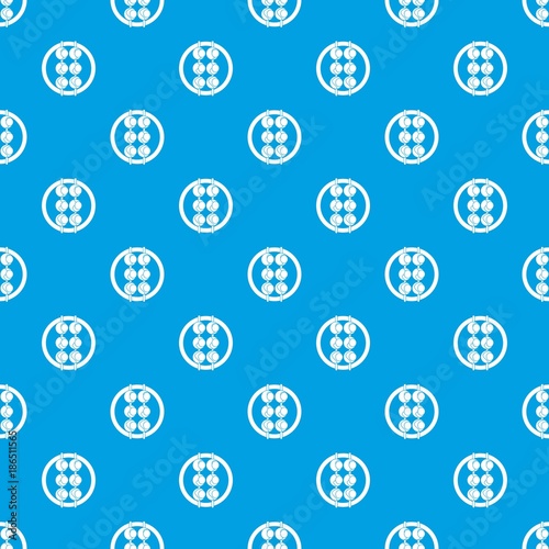 Asian shashlik pattern seamless blue
