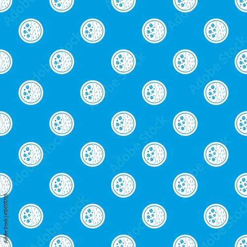 Asian soup pattern seamless blue