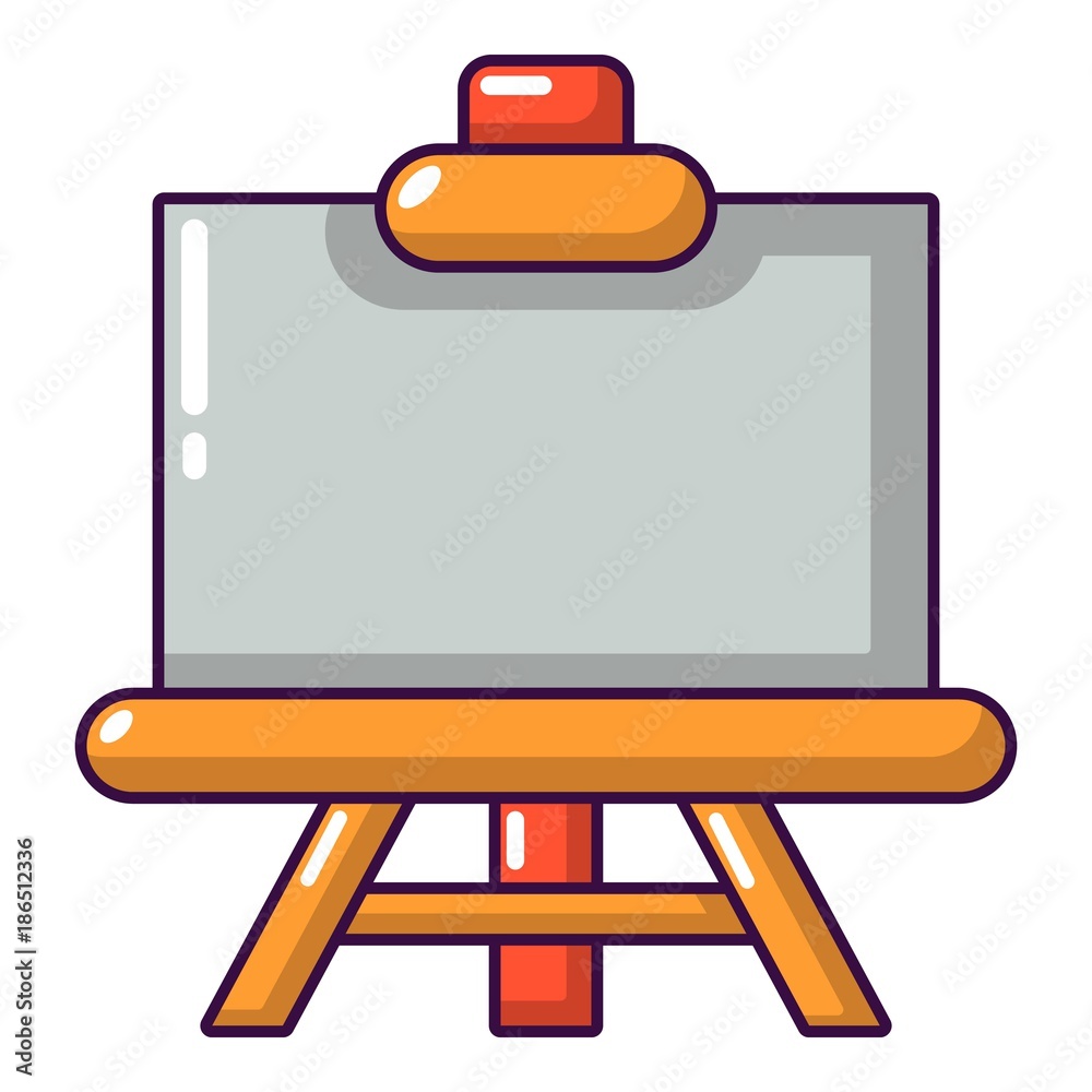 Canvas icon, cartoon style Canvas icon, cartoon style