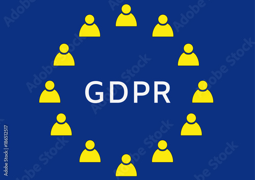 GDPR - General Data Protection Regulation, word abbreviation