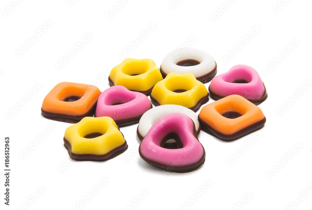 Naklejka premium fruit candy isolated