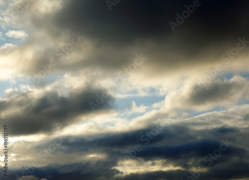 blur image - sky with dark cloud 