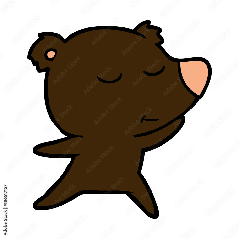 Obraz premium bear cartoon character