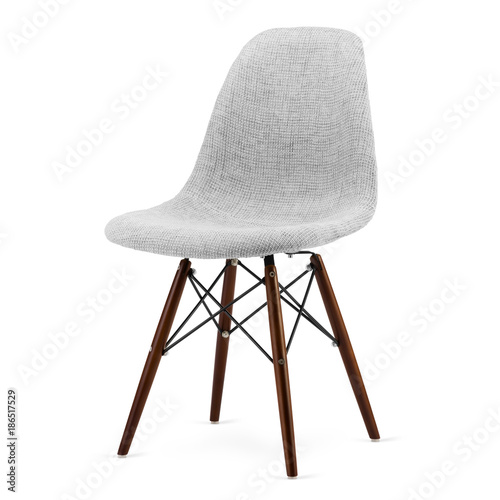 Modern design kitchen chair isolated on white background