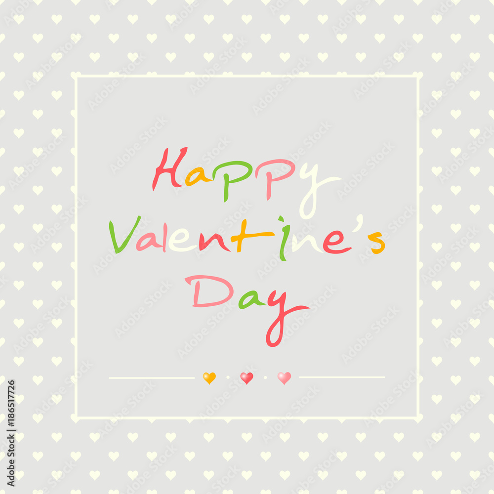 Valentines day background. Romantic pastel heart with colorful text pattern. Valentines day background. Romantic pastel heart with colorful text pattern.