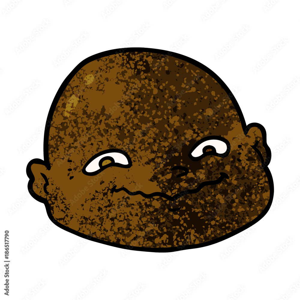 Obraz premium cartoon bald man