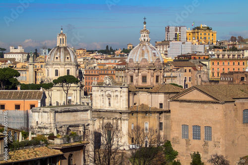 Panorama view of Rome with St Peter Cathedral © robertdering
