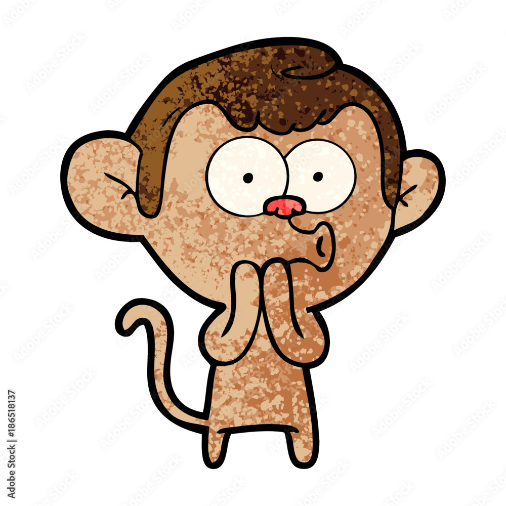 cartoon hooting monkey cartoon hooting monkey