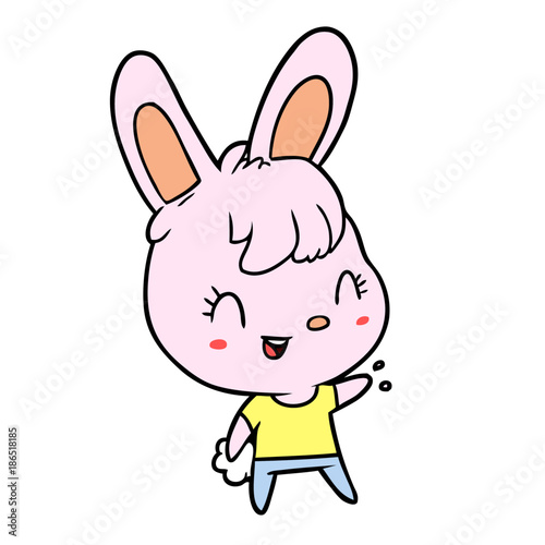 cute cartoon rabbit