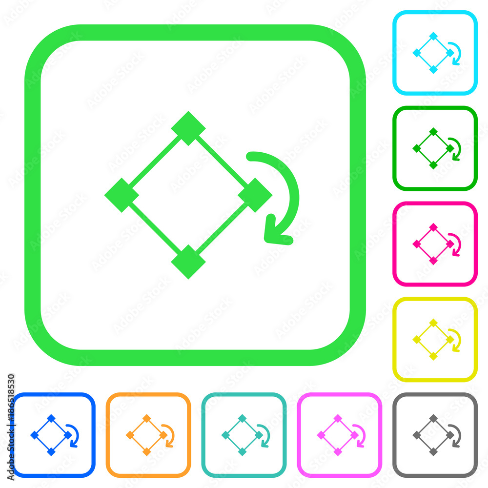 Rotate element vivid colored flat icons Rotate element vivid colored flat icons