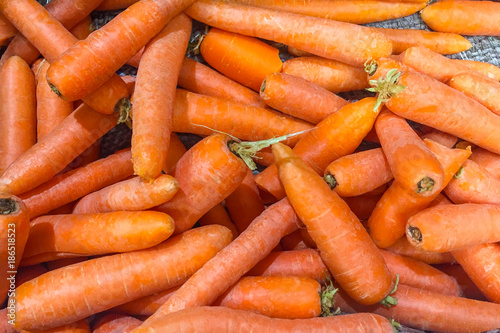 A pile of carrots (closeup view, background)
