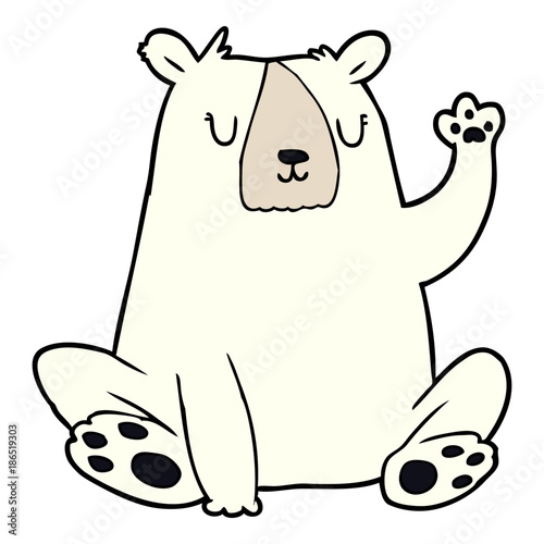 cartoon polar bear