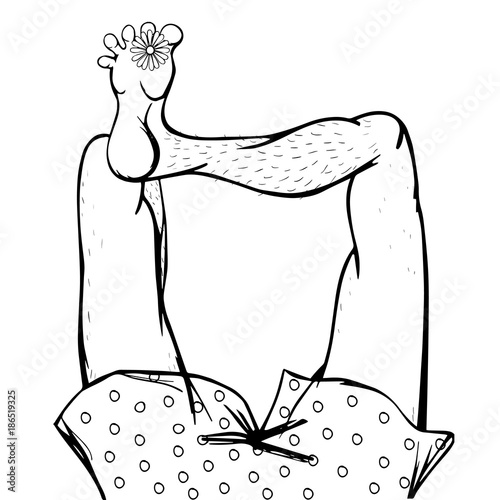 Foot with flower