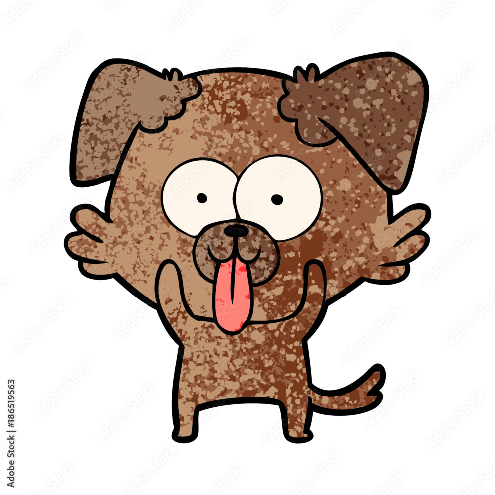 cartoon dog with tongue sticking out cartoon dog with tongue sticking out