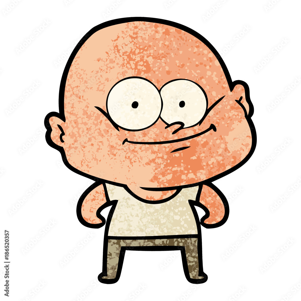 cartoon bald man staring cartoon bald man staring