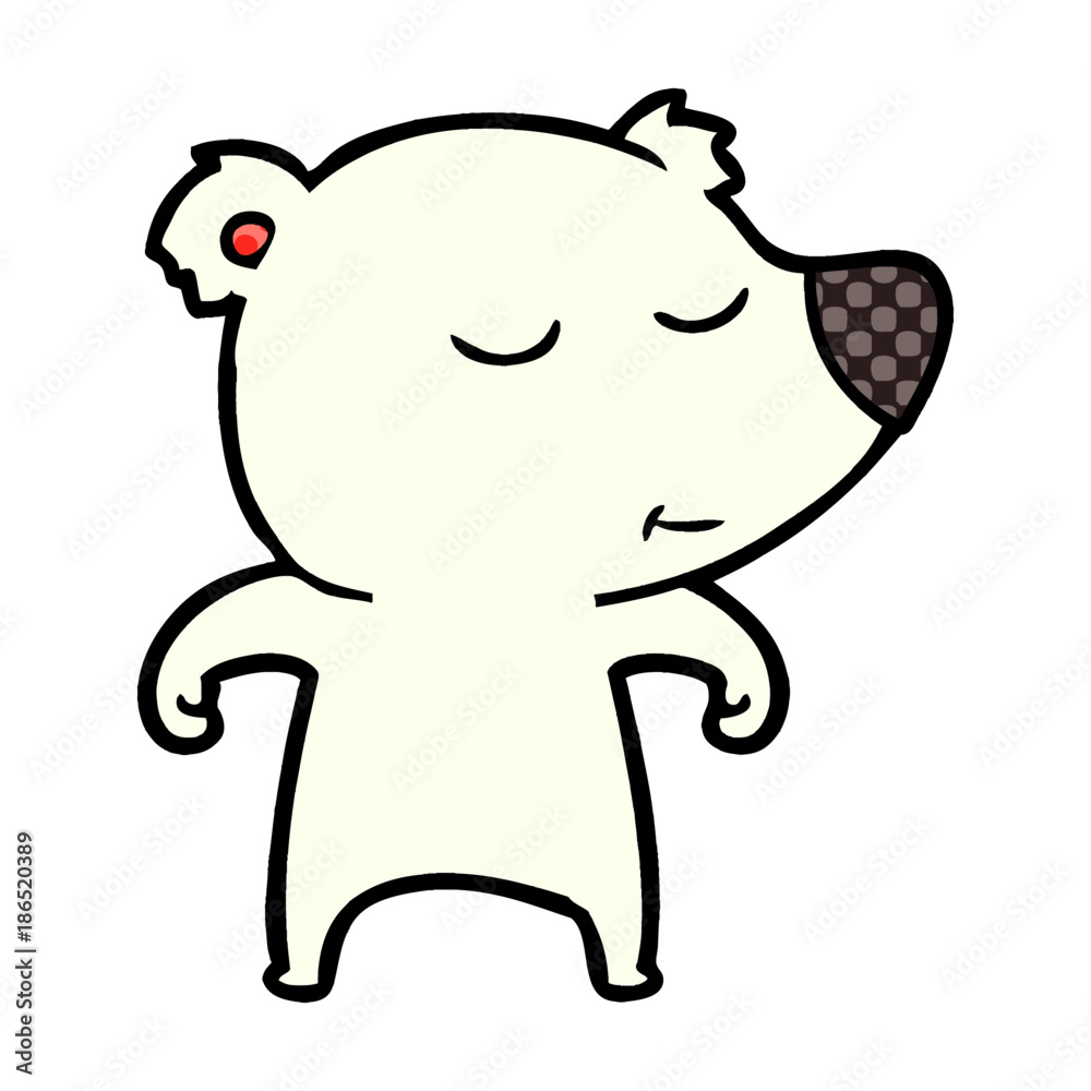 Fototapeta premium polar bear cartoon