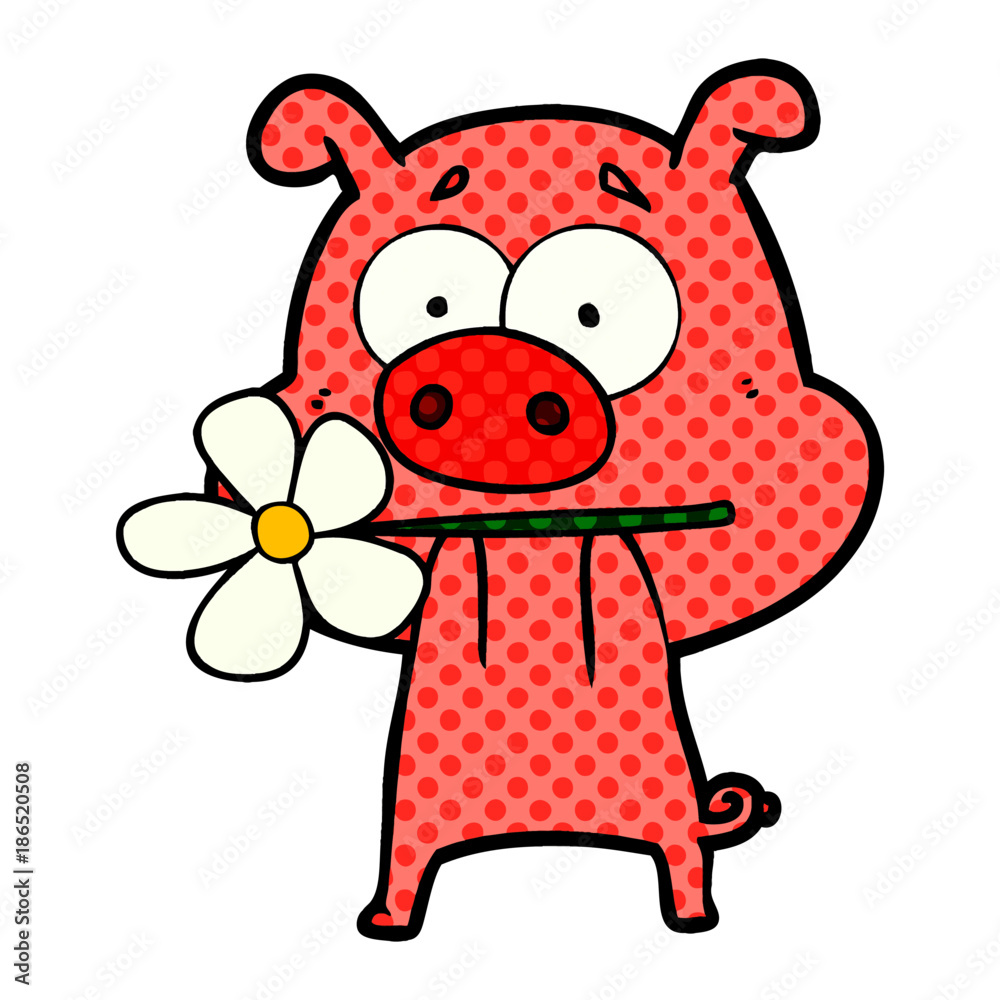 happy cartoon pig happy cartoon pig
