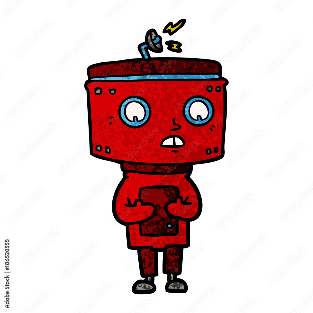 Fototapeta premium cartoon robot