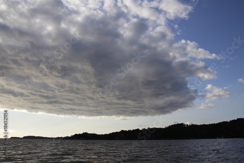 dramatic cloud formation in Norway