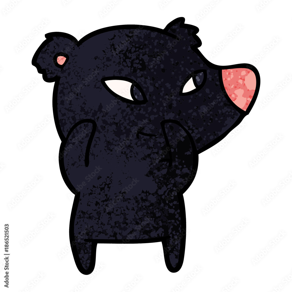 Fototapeta premium cute cartoon bear