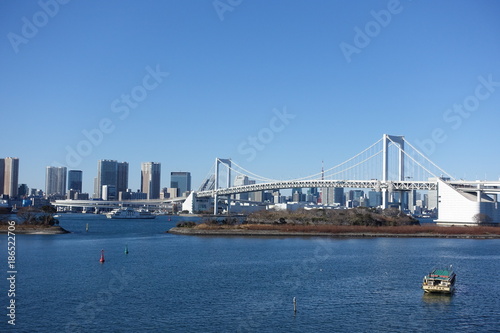 Rainbow Bridge, Odaiba Tokyo, Japan