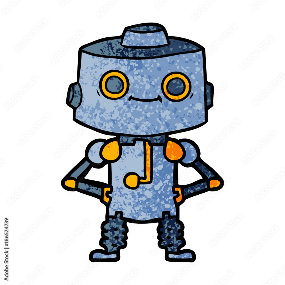 cartoon robot