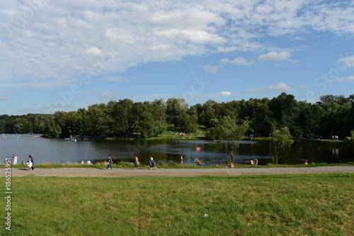 Shibaevsky pond in the natural-historical park 